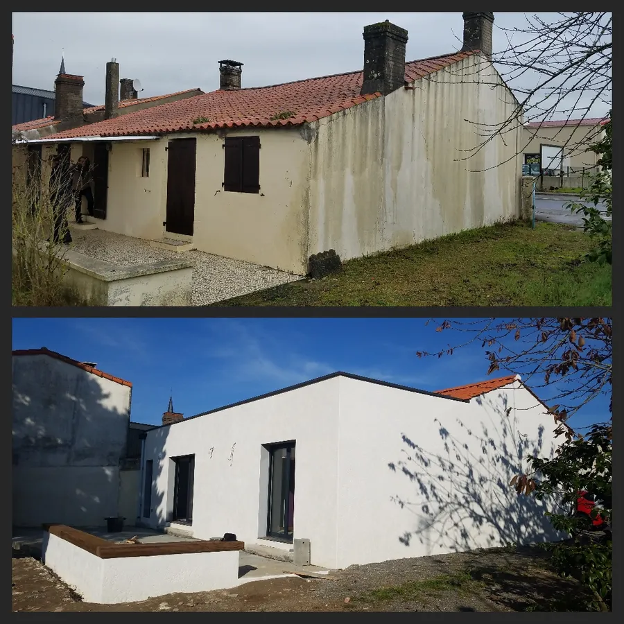 Réalisation d'extension par Joussemet Construction, entreprise de construction aux Sables d'Olonne